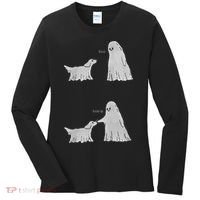 Boo Boop Ghost Dog Halloween Women's Long Sleeve Shirt thumb 0