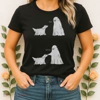 Boo Boop Ghost Dog Halloween Women's T-Shirt thumb 2
