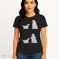 Boo Boop Ghost Dog Halloween Women's T-Shirt thumb 4