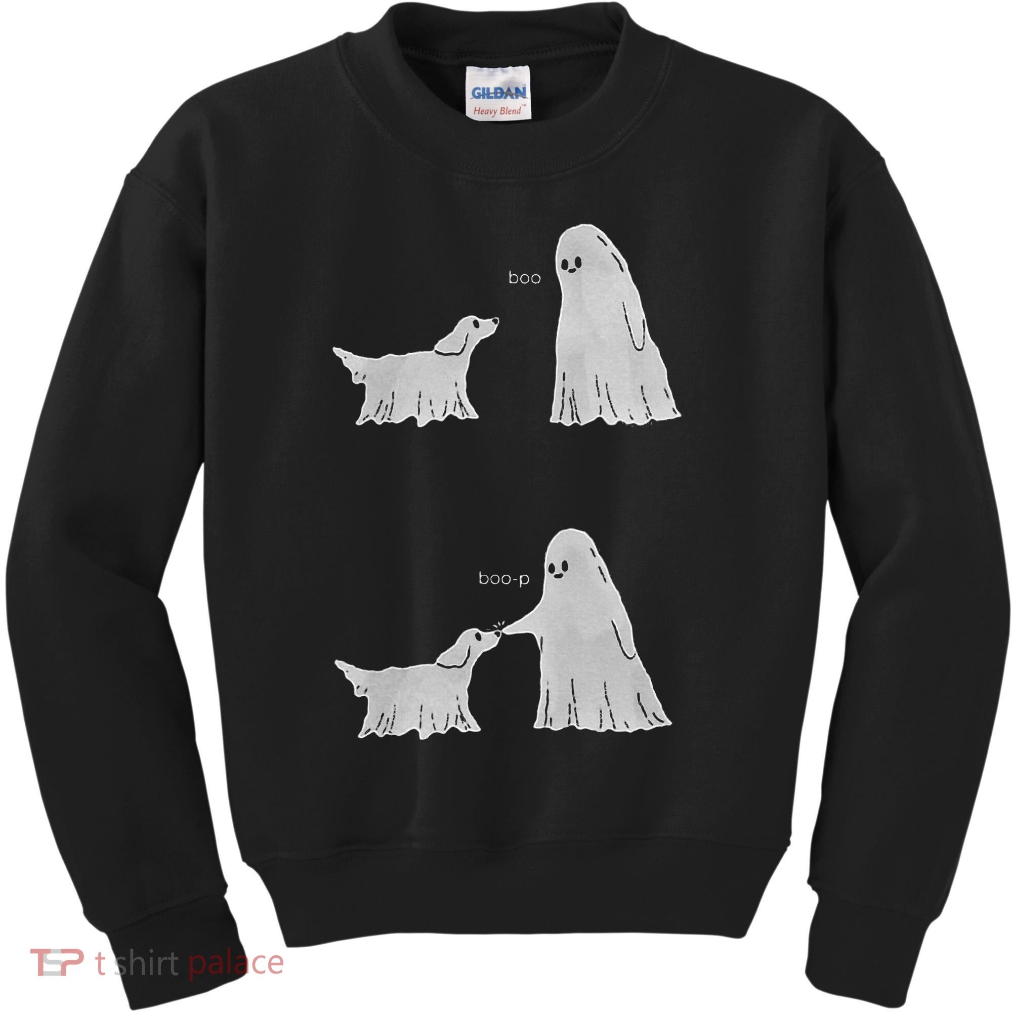 Boo Boop Ghost Dog Halloween Kids Sweatshirt