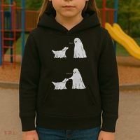 Boo Boop Ghost Dog Halloween Kids Hoodie thumb 3