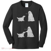 Boo Boop Ghost Dog Halloween Kids Long Sleeve Shirt thumb 0