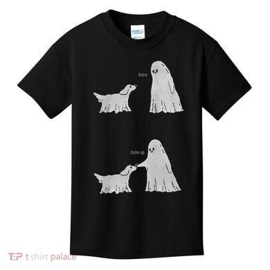 Boo Boop Ghost Dog Halloween Kids T-Shirt