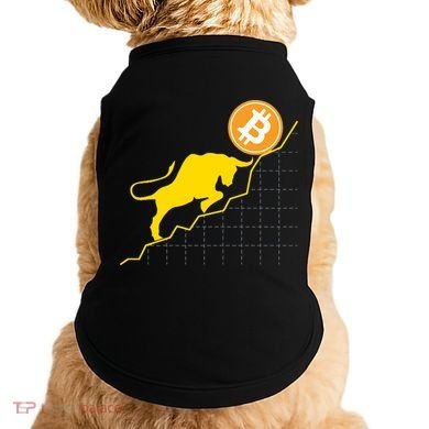 Bitcoin Bull Graph Bullish BTC Crypto Doggie Tank