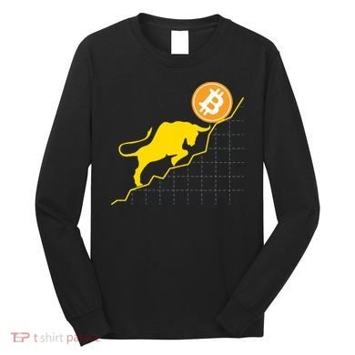 Bitcoin Bull Graph Bullish BTC Crypto Long Sleeve Shirt