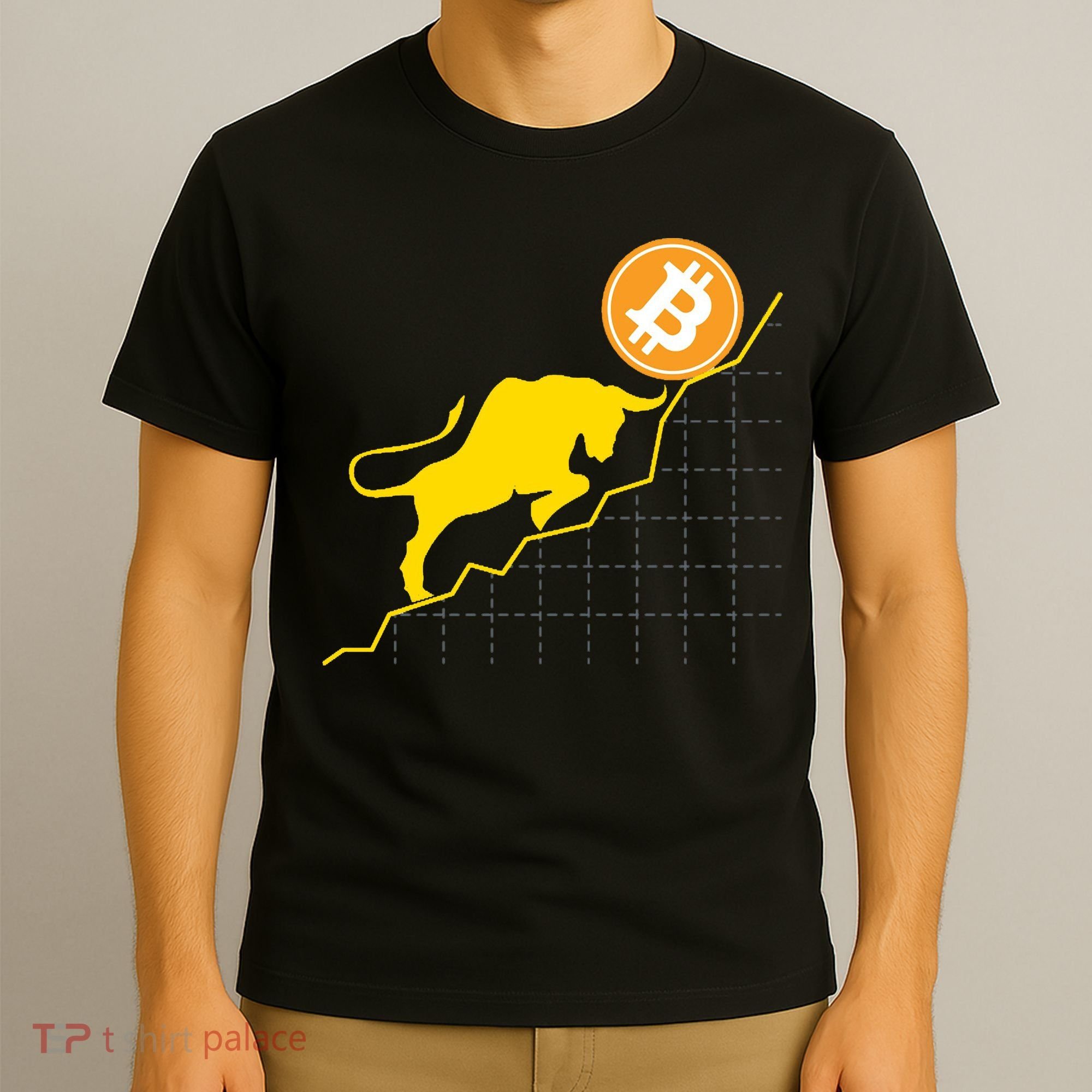Bitcoin Bull Graph Bullish BTC Crypto T-Shirt