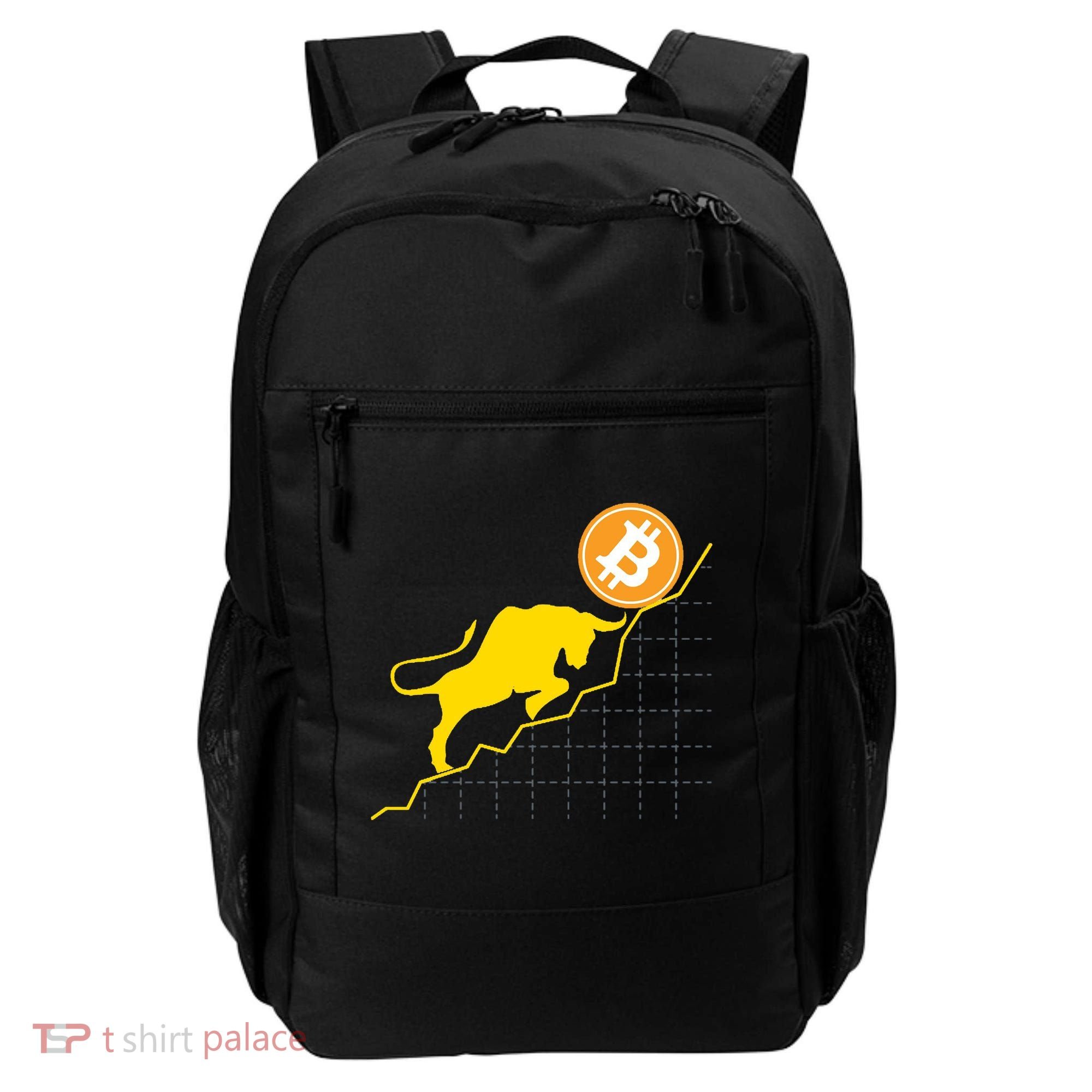 Bitcoin Bull Graph Bullish BTC Crypto Backpack