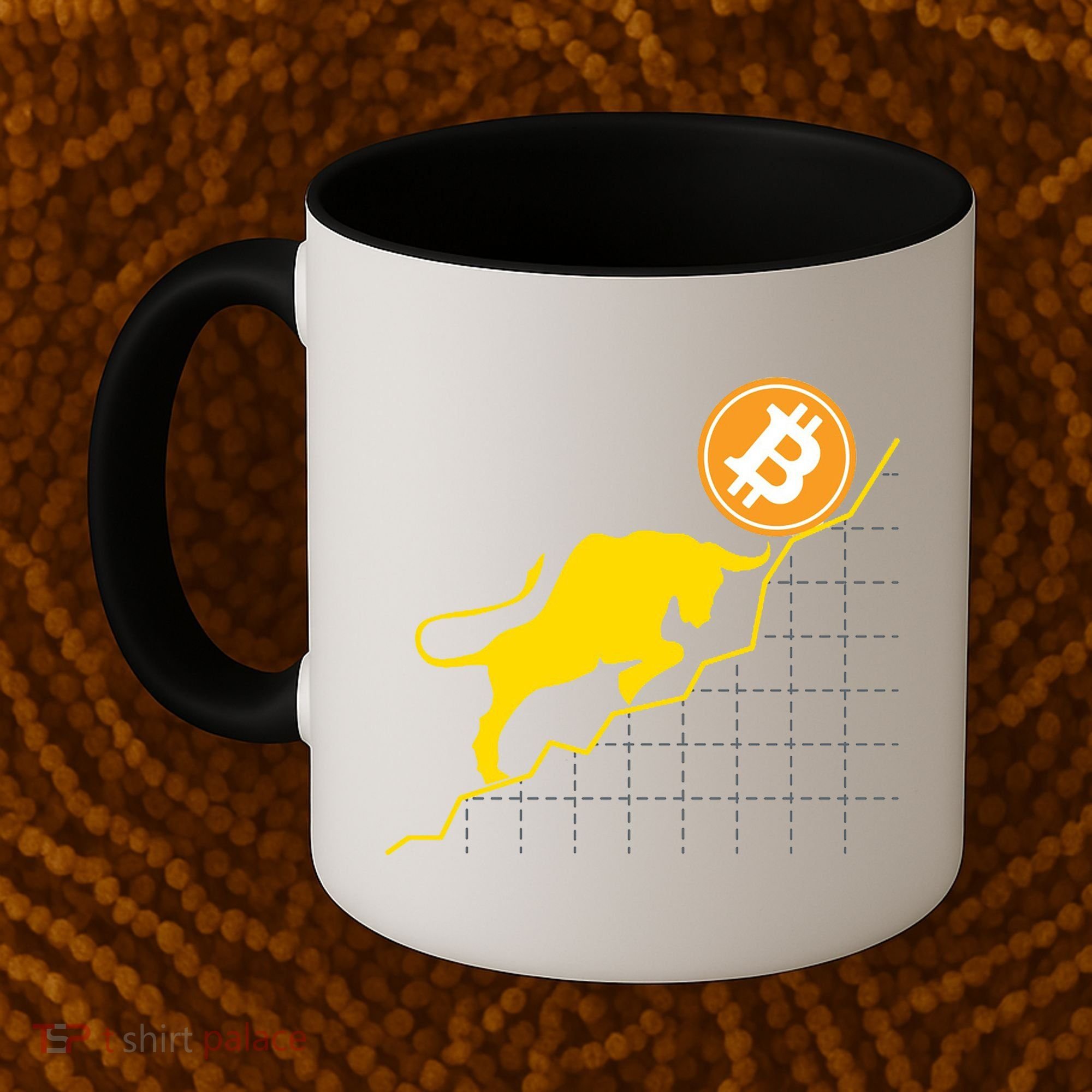 Bitcoin Bull Graph Bullish BTC Crypto Coffee Mug