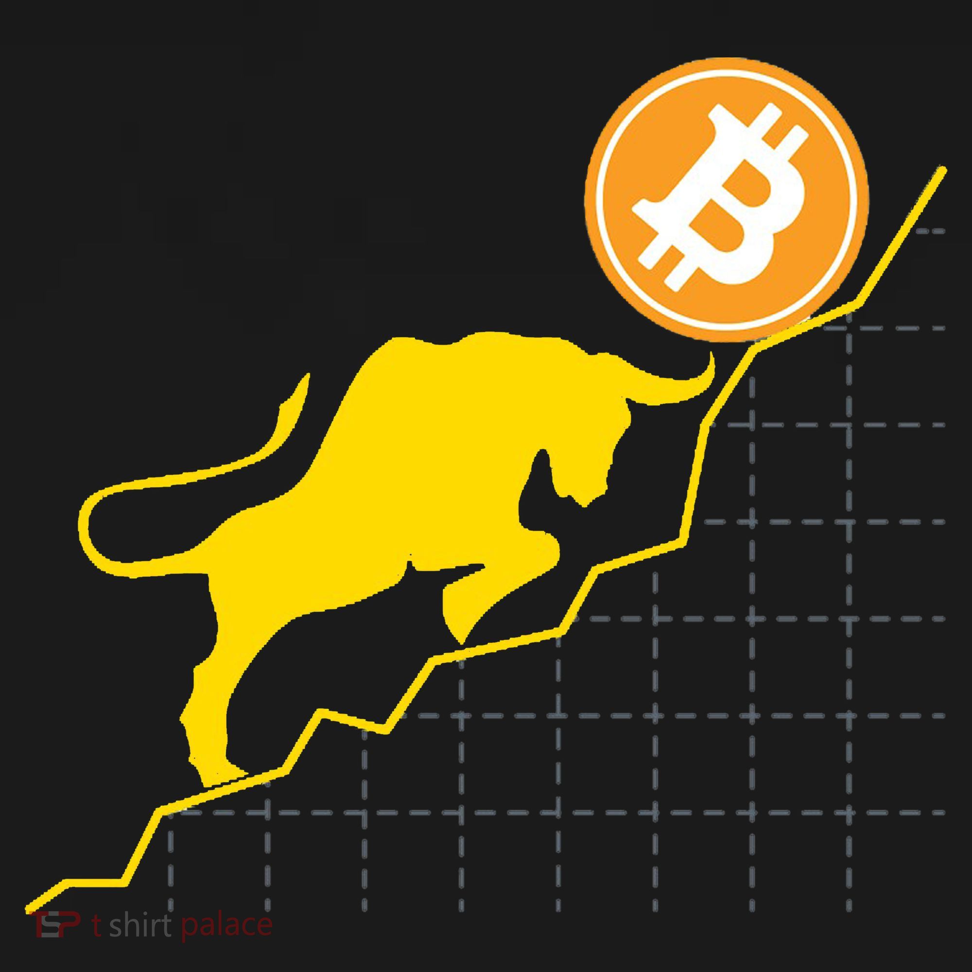 Bitcoin Bull Graph Bullish BTC Crypto Polo