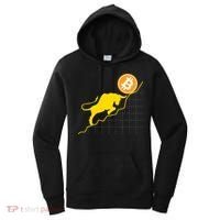 Bitcoin Bull Graph Bullish BTC Crypto Women's Hoodie thumb 0