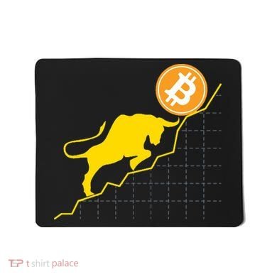 Bitcoin Bull Graph Bullish BTC Crypto Mousepad