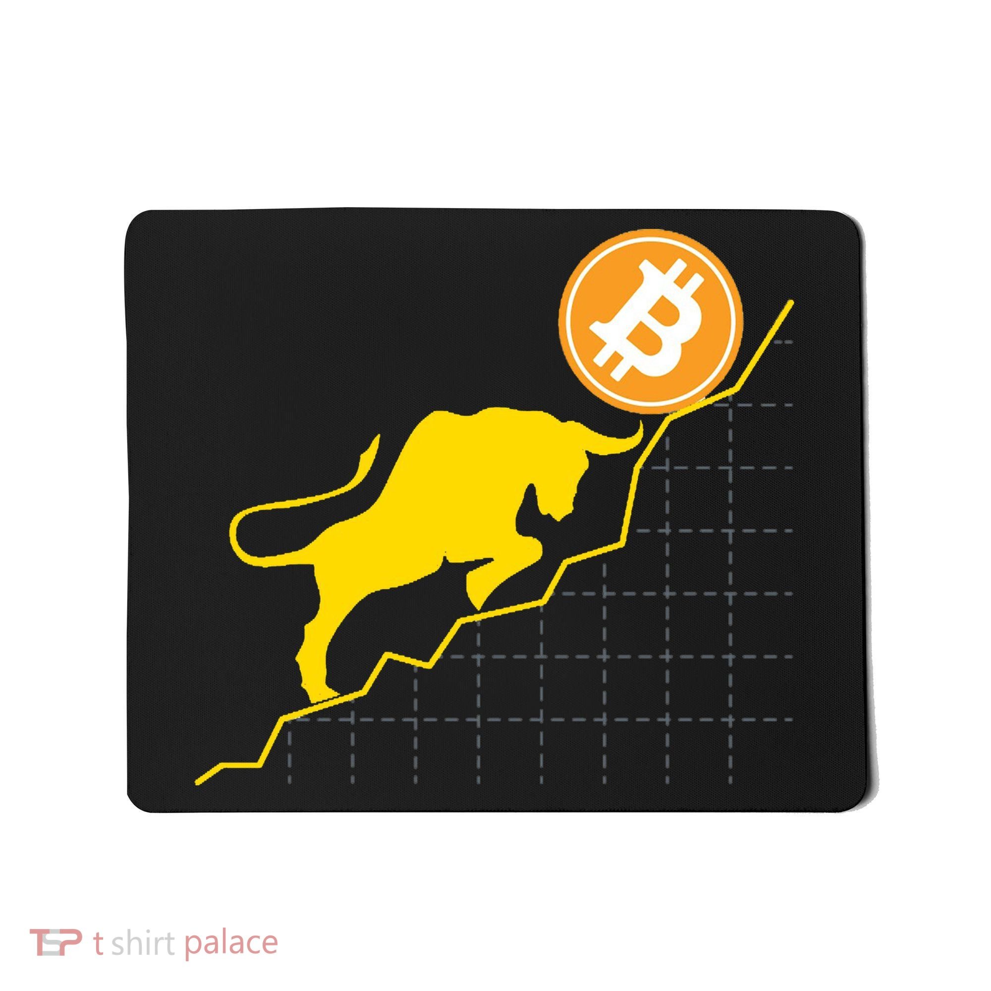 Bitcoin Bull Graph Bullish BTC Crypto Mousepad