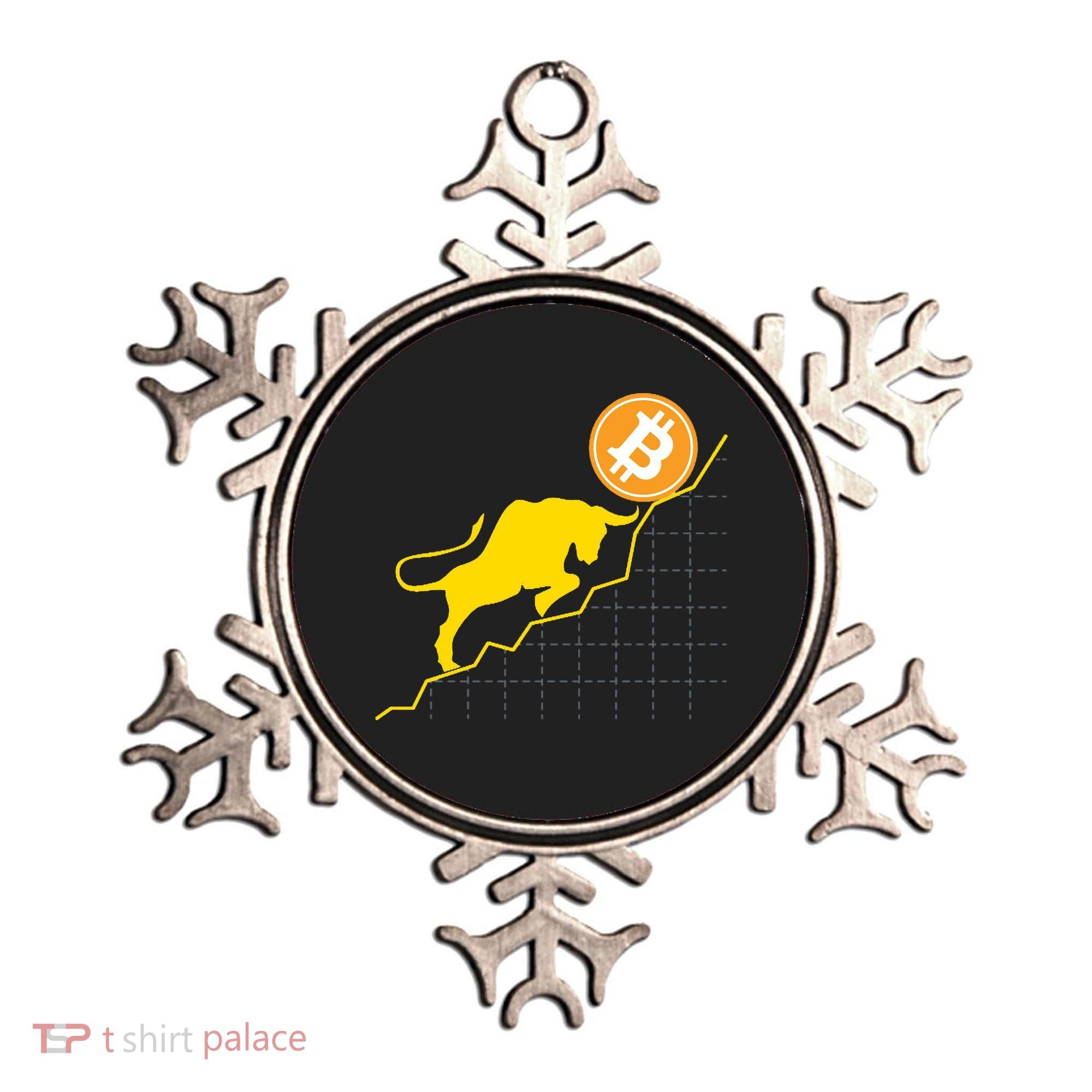 Bitcoin Bull Graph Bullish BTC Crypto Ornament