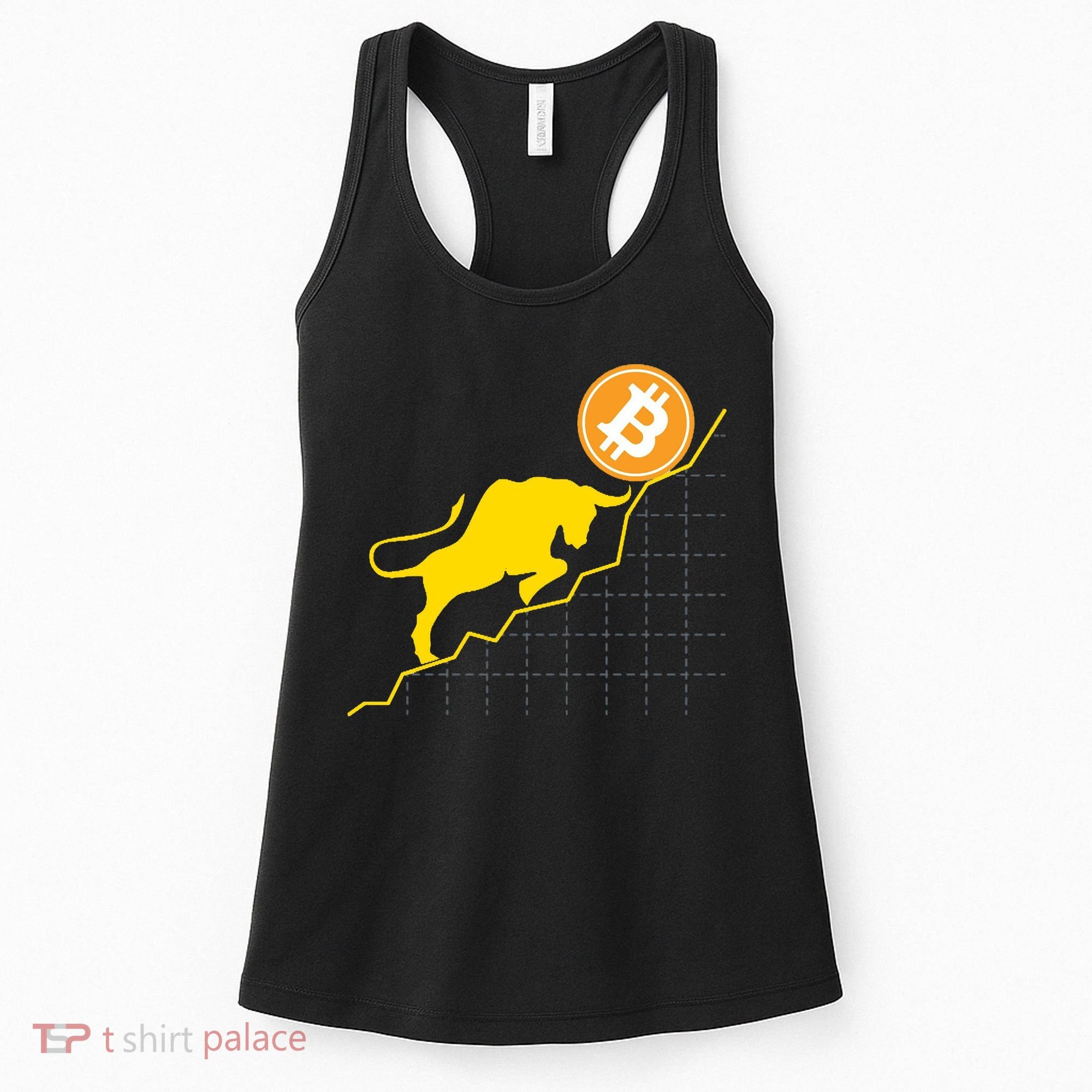 Bitcoin Bull Graph Bullish BTC Crypto Women's Tank Top