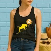 Bitcoin Bull Graph Bullish BTC Crypto Women's Tank Top thumb 2