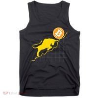 Bitcoin Bull Graph Bullish BTC Crypto Tank Top thumb 0