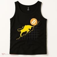 Bitcoin Bull Graph Bullish BTC Crypto Tank Top thumb 2