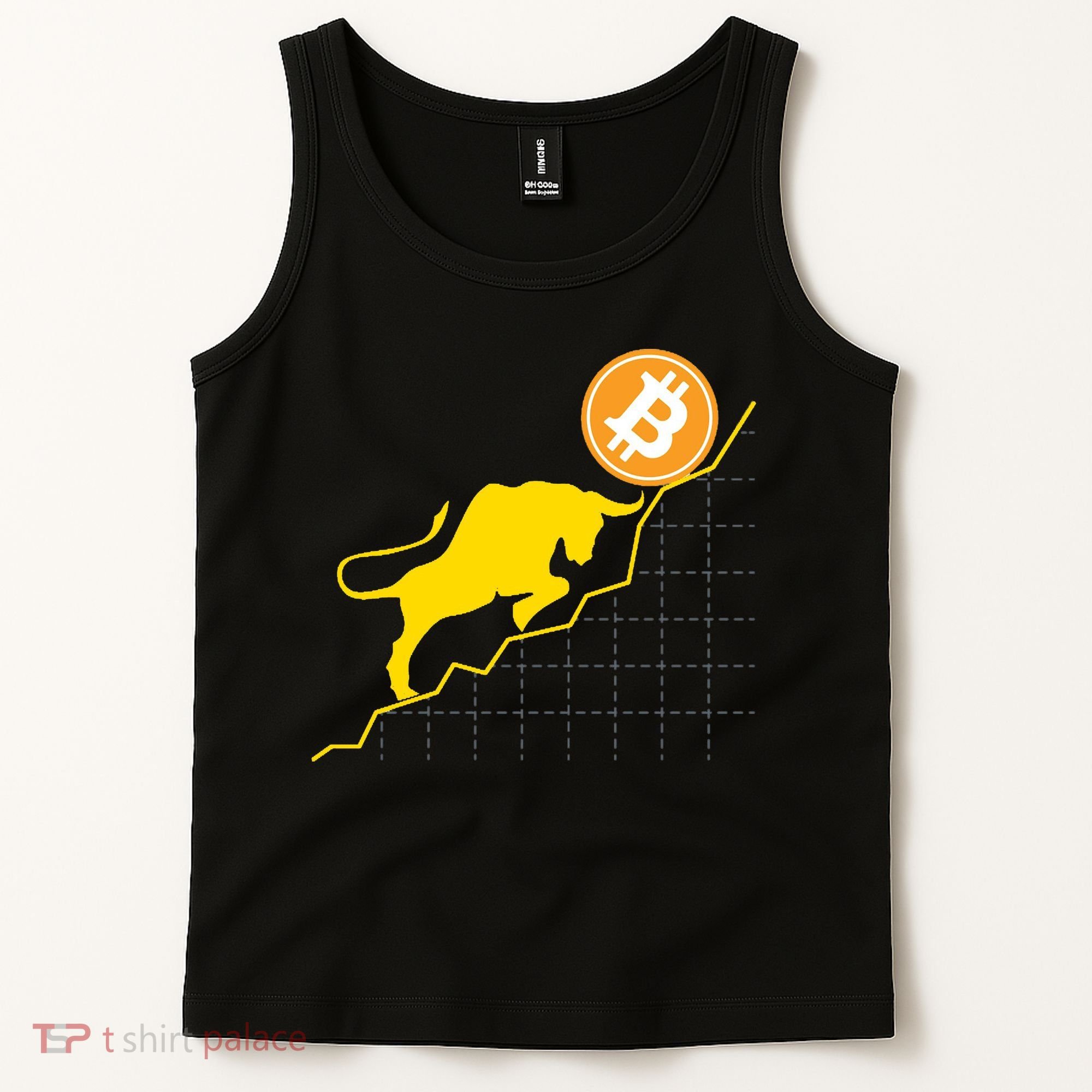 Bitcoin Bull Graph Bullish BTC Crypto Tank Top