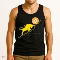 Bitcoin Bull Graph Bullish BTC Crypto Tank Top thumb 3