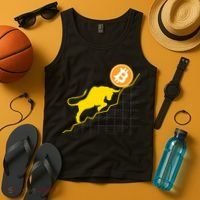 Bitcoin Bull Graph Bullish BTC Crypto Tank Top thumb 4