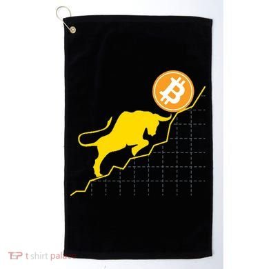 Bitcoin Bull Graph Bullish BTC Crypto Golf Towel