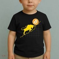 Bitcoin Bull Graph Bullish BTC Crypto Toddler T-Shirt thumb 2