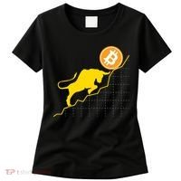 Bitcoin Bull Graph Bullish BTC Crypto Women's T-Shirt thumb 0