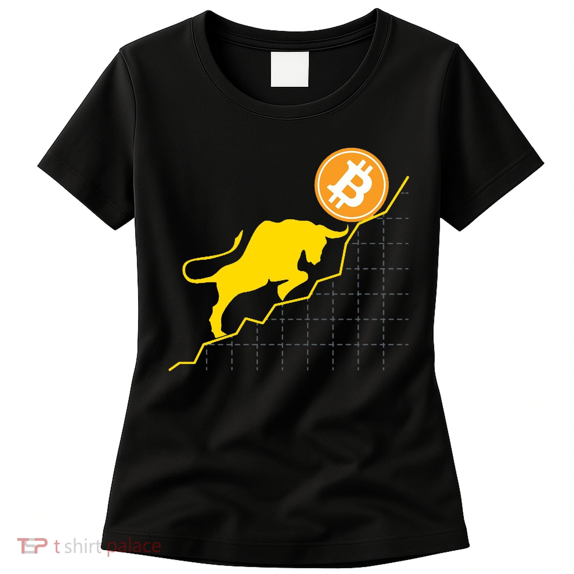 Bitcoin Bull Graph Bullish BTC Crypto Women's T-Shirt