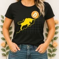 Bitcoin Bull Graph Bullish BTC Crypto Women's T-Shirt thumb 2