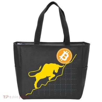 Bitcoin Bull Graph Bullish BTC Crypto Tote Bag