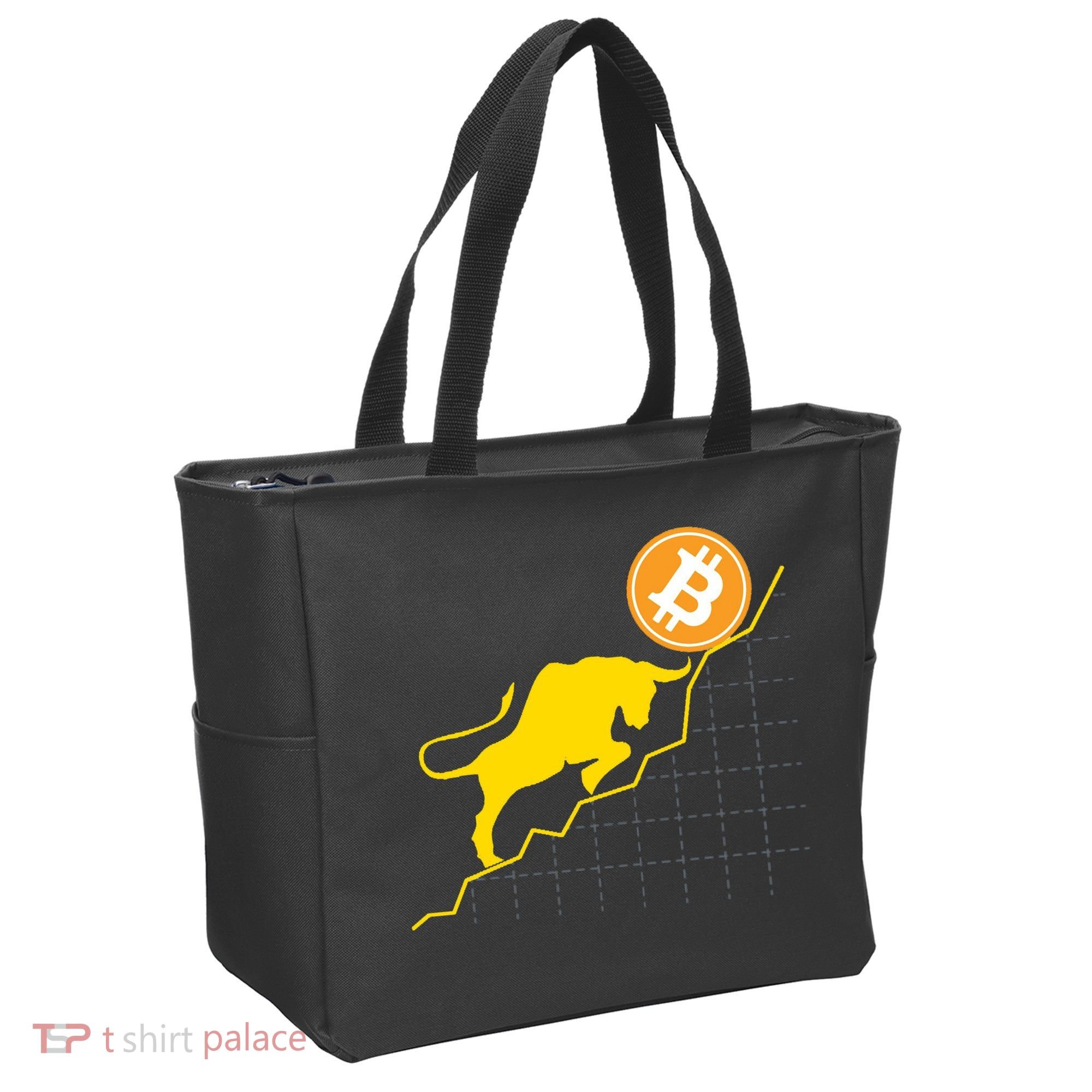 Bitcoin Bull Graph Bullish BTC Crypto Tote Bag
