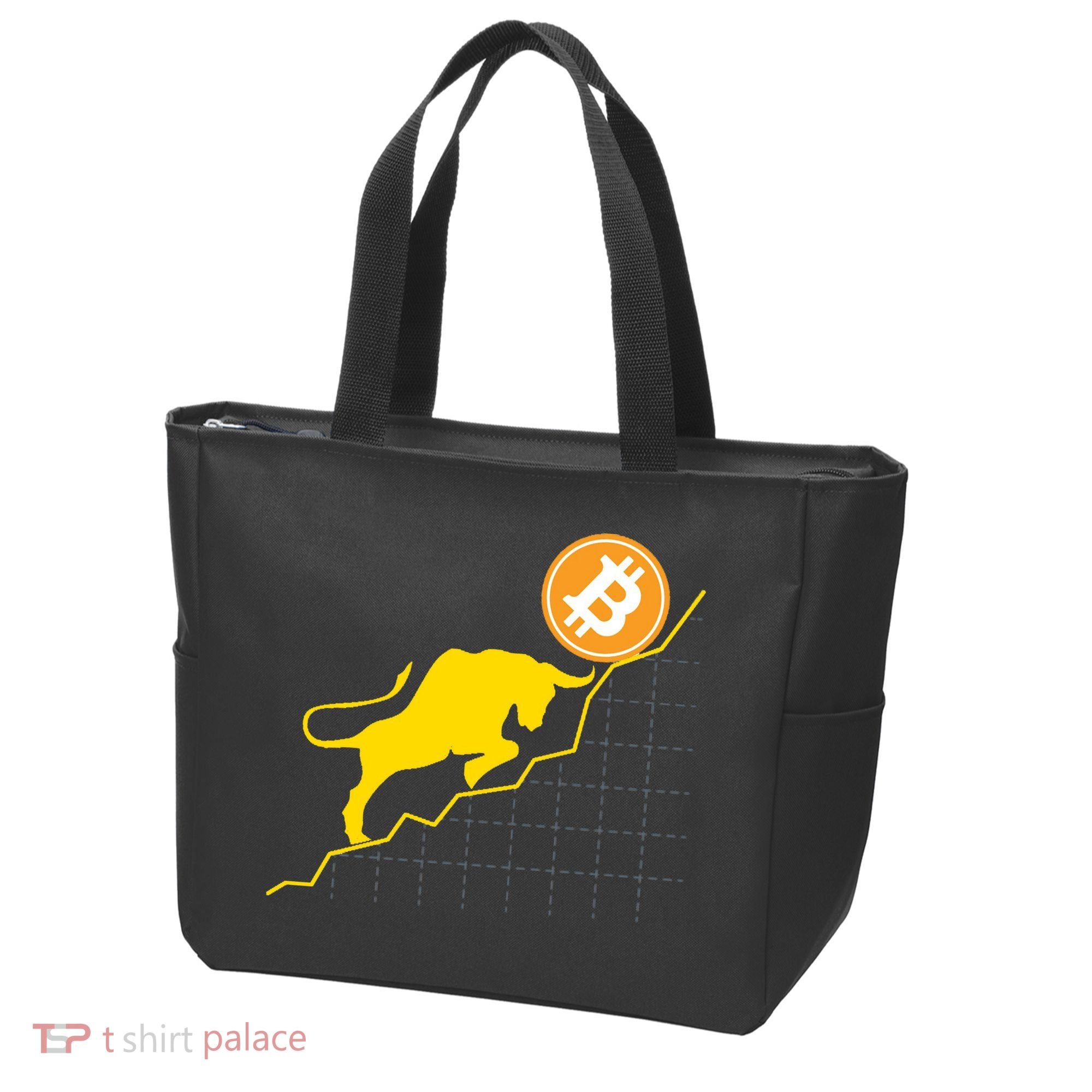 Bitcoin Bull Graph Bullish BTC Crypto Tote Bag