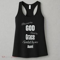 Blessed By God Saved By Grace Spoiled By My Aunt Women's Tank Top thumb 3