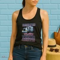 Blessed by God Spoiled by my Trucker Funny Trucker Wife Women's Tank Top thumb 2