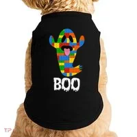 Building Blocks Ghost Boo Master Builder Halloween Doggie Tank thumb 0