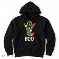 Building Blocks Ghost Boo Master Builder Halloween Hoodie thumb 0
