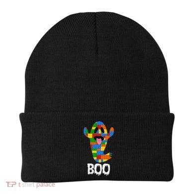 Building Blocks Ghost Boo Master Builder Halloween Beanie