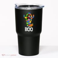 Building Blocks Ghost Boo Master Builder Halloween Tumbler thumb 0