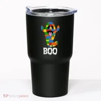 Building Blocks Ghost Boo Master Builder Halloween Tumbler thumb 0