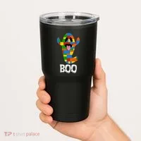 Building Blocks Ghost Boo Master Builder Halloween Tumbler thumb 2