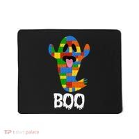 Building Blocks Ghost Boo Master Builder Halloween Mousepad thumb 0