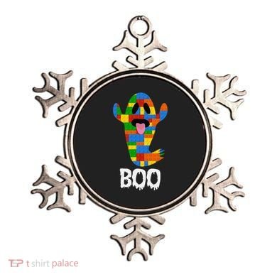 Building Blocks Ghost Boo Master Builder Halloween Ornament