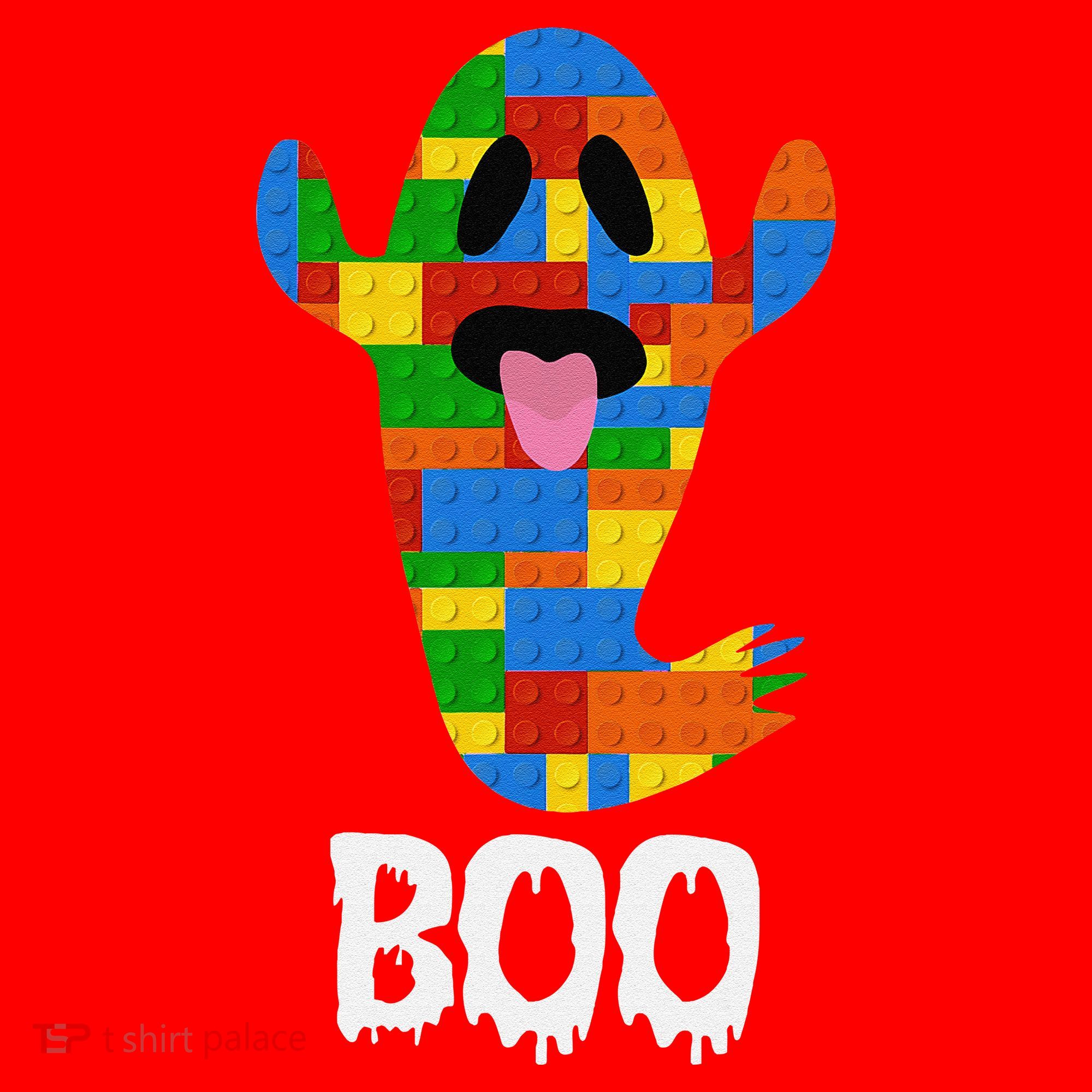 Building Blocks Ghost Boo Master Builder Halloween Santa Hat