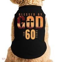 Blessed By God For 60 Years 60th Birthday Religious Theme Doggie Tank thumb 0