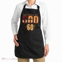 Blessed By God For 60 Years 60th Birthday Religious Theme Apron thumb 2