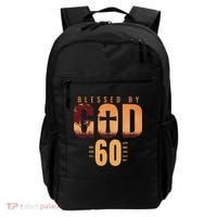 Blessed By God For 60 Years 60th Birthday Religious Theme Backpack thumb 0
