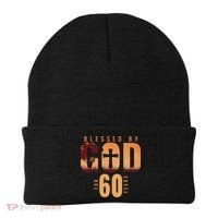 Blessed By God For 60 Years 60th Birthday Religious Theme Beanie thumb 0