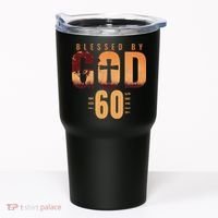Blessed By God For 60 Years 60th Birthday Religious Theme Tumbler thumb 0