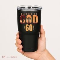 Blessed By God For 60 Years 60th Birthday Religious Theme Tumbler thumb 2