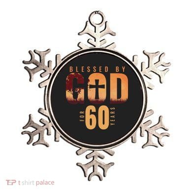 Blessed By God For 60 Years 60th Birthday Religious Theme Ornament